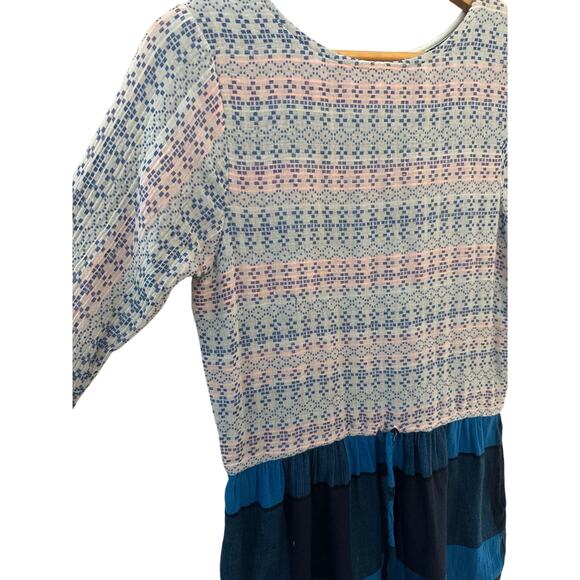 Ace & Jig Scoop Neck Mixed Media Buffalo Plaid Mini Dress Size XS - Picture 5 of 10